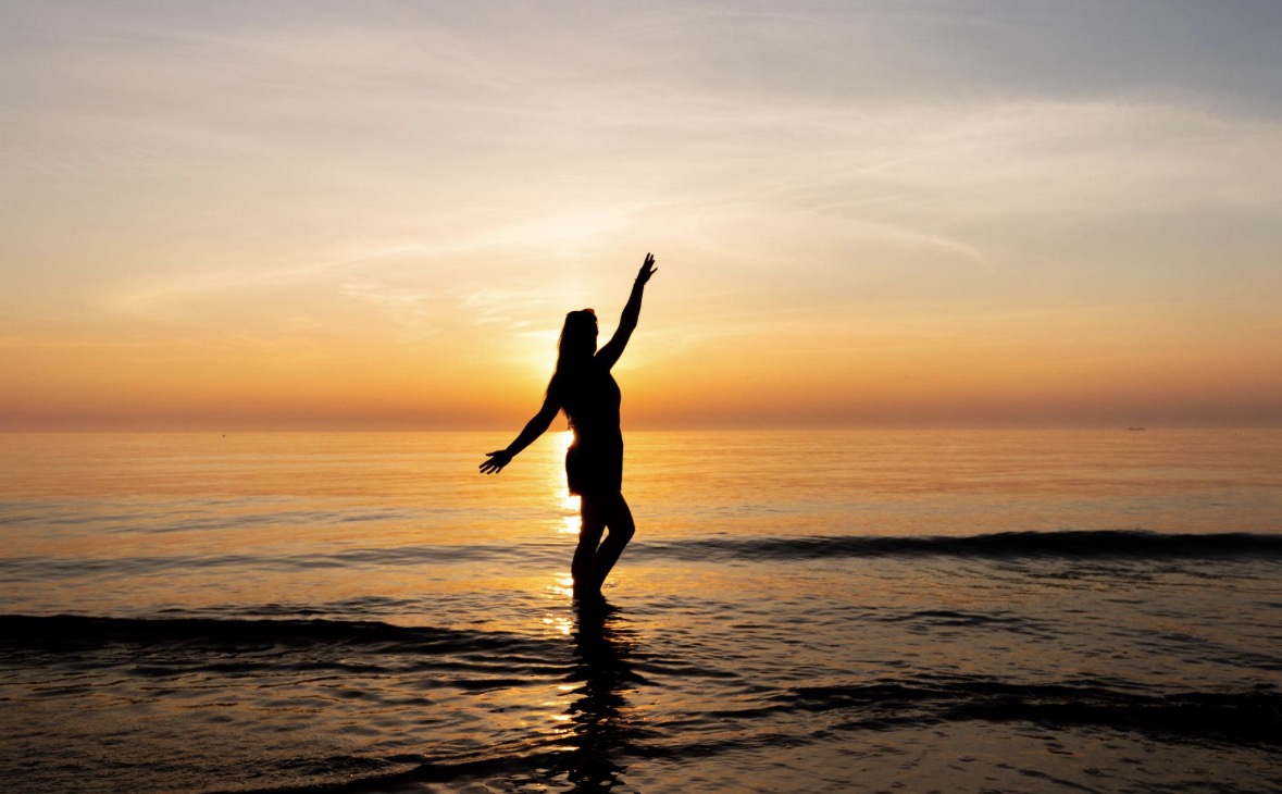 Silhouette at sunset